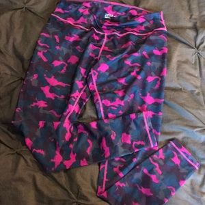 Zella Long Leggings Pink Purple Camo